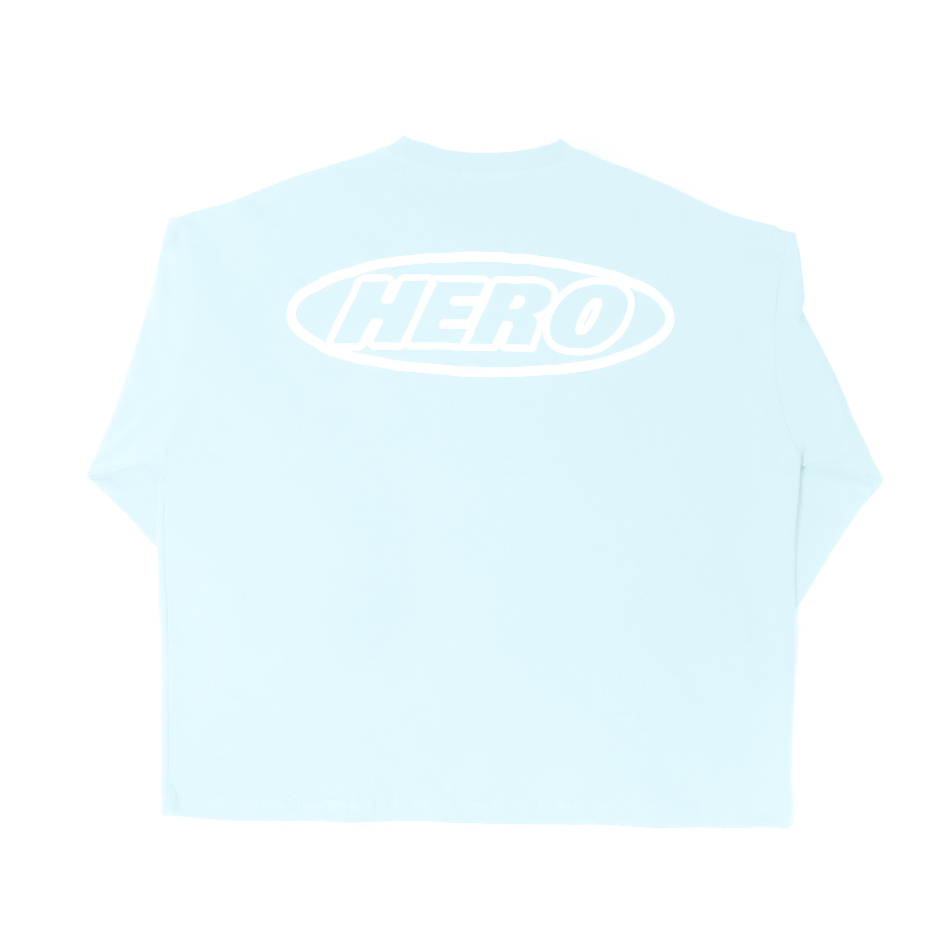 Sky Blue Everyday Hero Work Long Sleeve T-shirt