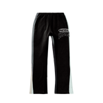 Black Reflective True Hero Flare Pants